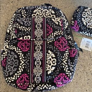 NEW W TAGS Vera Bradley backpack & cosmetic pouch
